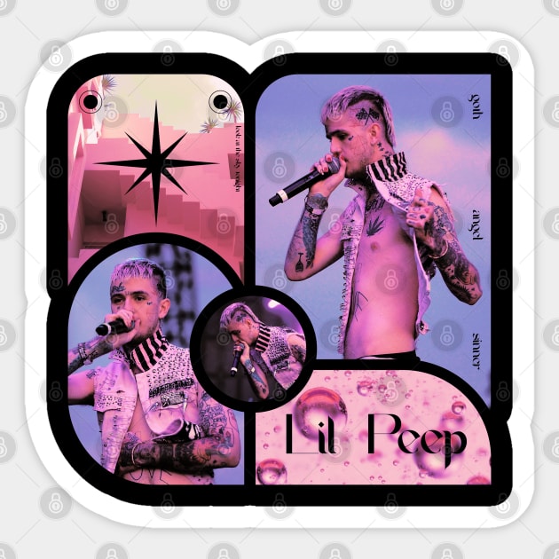 Pink Lil Peep Sticker by VanessaBorusse